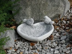 Gartendekoparadies Belle|Animaux-Abreuvoir oiseau en forme de coeur