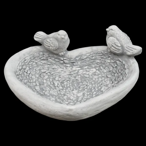 Gartendekoparadies Belle|Animaux-Abreuvoir oiseau en forme de coeur