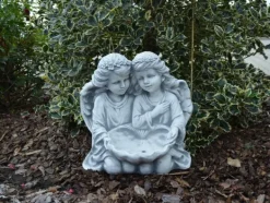 Gartendekoparadies Enfants & Anges-Adorables anges avec gros coquillage