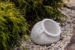 Gartendekoparadies Jardinières-Amphore ronde comme vase à fleurs