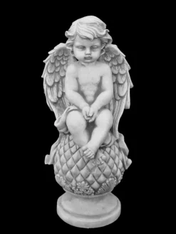Gartendekoparadies Enfants & Anges-Ange assis sur un ballon