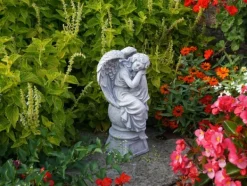 Gartendekoparadies Enfants & Anges-Ange rêveur sur socle