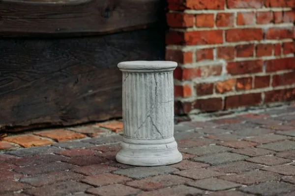 Gartendekoparadies Colonnes & Socles-Antique Round Pedestal