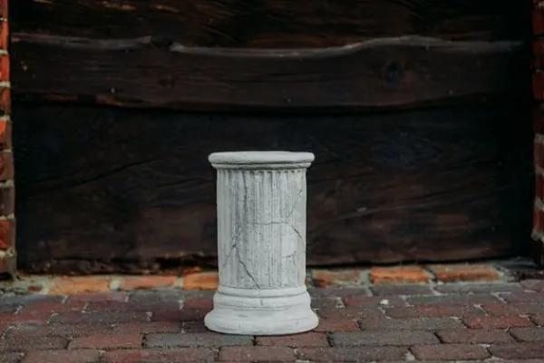 Gartendekoparadies Colonnes & Socles-Antique Round Pedestal