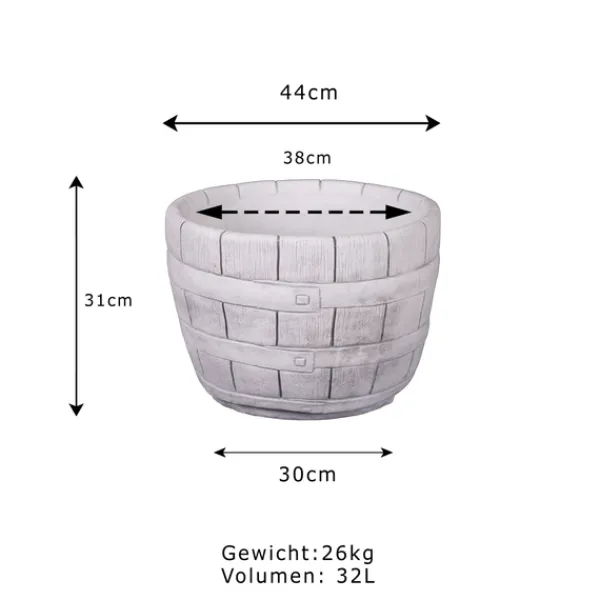 Gartendekoparadies Jardinières-Auge à plantes en taille L