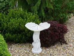 Gartendekoparadies Belle-Bain d'oiseaux en forme de feuille d'érable