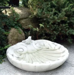 Gartendekoparadies Belle|Animaux-Bain d'oiseaux richement décoré