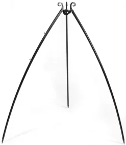 Gartendekoparadies Bols À Feu & Poêles De Jardin-Barbecue 2 Grilles de Cuisson suspendu sur Trépied 200 cm – en acier inox 70 cm et 40 cm