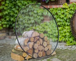 Gartendekoparadies Bols À Feu & Poêles De Jardin-Barbecue 2 Grilles de Cuisson suspendu sur Trépied 200 cm – en acier 70 cm et 40 cm
