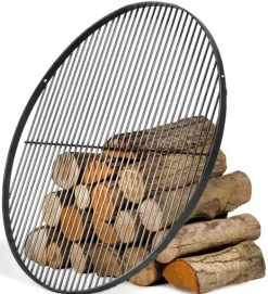 Gartendekoparadies Bols À Feu & Poêles De Jardin-Barbecue Grille de Cuisson suspendu sur Trépied 200 cm – en acier 50 cm