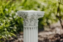 Gartendekoparadies Colonnes & Socles-Base avec motif de feuilles