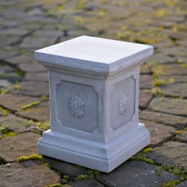 Gartendekoparadies Colonnes & Socles-Base avec motif floral