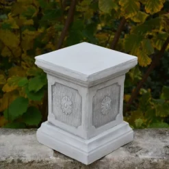 Gartendekoparadies Colonnes & Socles-Base avec motif floral