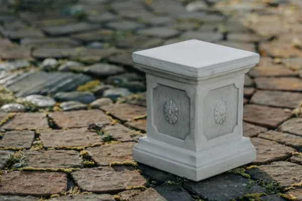 Gartendekoparadies Colonnes & Socles-Base avec motif floral
