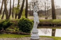 Gartendekoparadies Colonnes & Socles-Base ronde à décor artistique