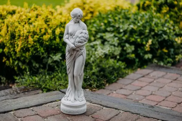 Gartendekoparadies Figures & Statues-Belle figure féminine avec de magnifiques fleurs