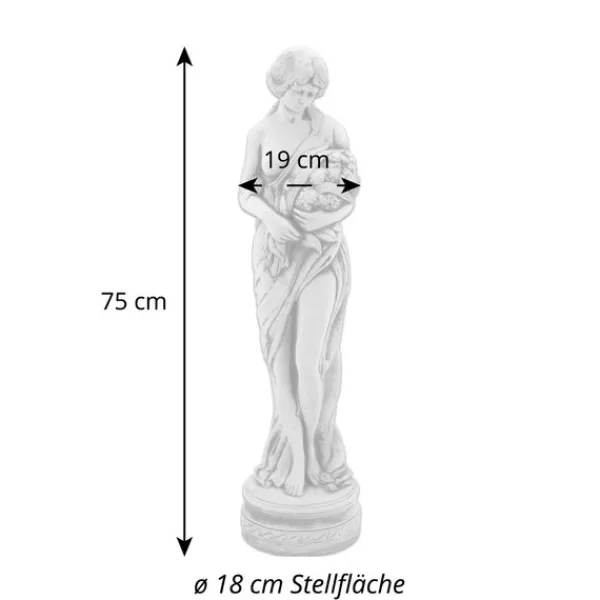 Gartendekoparadies Figures & Statues-Belle figure féminine avec de magnifiques fleurs