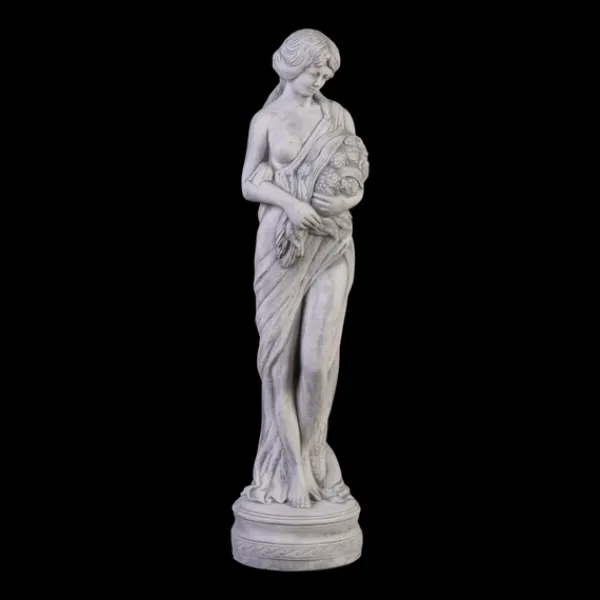 Gartendekoparadies Figures & Statues-Belle figure féminine avec de magnifiques fleurs