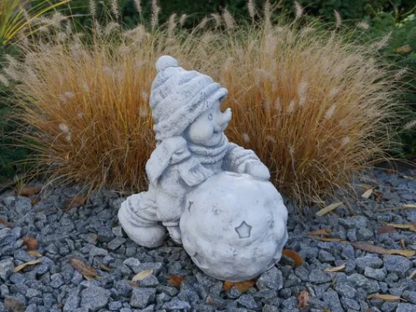 Gartendekoparadies Figures & Statues-Bonhomme de neige avec ballon
