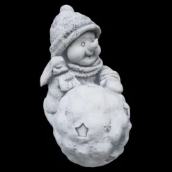 Gartendekoparadies Figures & Statues-Bonhomme de neige avec ballon