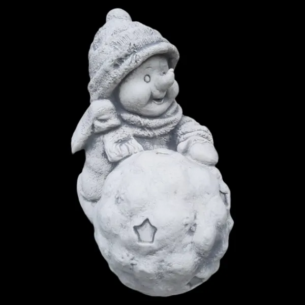 Gartendekoparadies Figures & Statues-Bonhomme de neige avec ballon