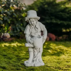 Gartendekoparadies Enfants & Anges-Boy Figurine with Watering Can