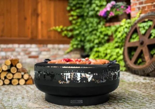 Gartendekoparadies Bols À Feu & Poêles De Jardin-Braséro de jardin «FOREST» 80 cm