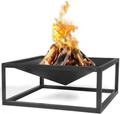 Gartendekoparadies Bols À Feu & Poêles De Jardin-Braséro de jardin «SQUARE» 70 x 70 cm