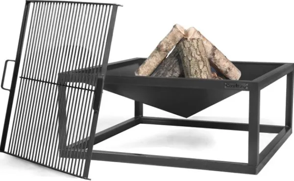 Gartendekoparadies Bols À Feu & Poêles De Jardin-Braséro de jardin «SQUARE» 70 x 70 cm