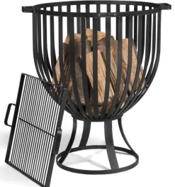 Gartendekoparadies Bols À Feu & Poêles De Jardin-Braséro d'extérieur Panier à feu «KATAR»