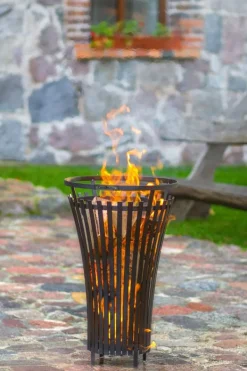 Gartendekoparadies Bols À Feu & Poêles De Jardin-Braséro d'extérieur Panier à feu «FLAME»