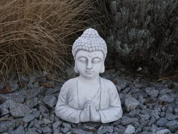 Gartendekoparadies Bouddhas-Buste de bouddha au geste de namaste
