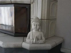 Gartendekoparadies Bouddhas-Buste de bouddha au geste de namaste