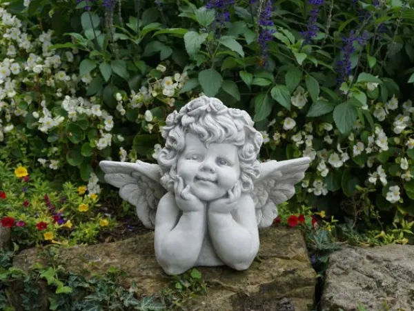 Gartendekoparadies Enfants & Anges-Buste d'ange avec des ailes