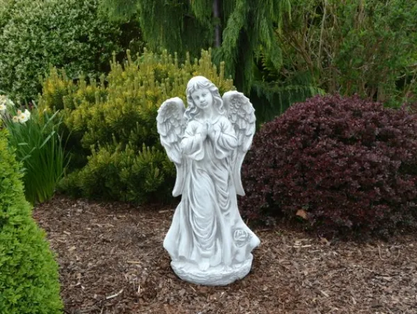 Gartendekoparadies Enfants & Anges-Cet ange se tient fermement sur un rocher