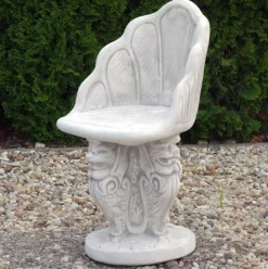 Gartendekoparadies Belle-chaise avec têtes de lion