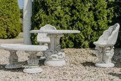 Gartendekoparadies Belle-chaise avec têtes de lion