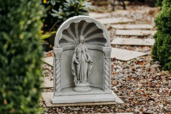 Gartendekoparadies Figures & Statues|Enfants & Anges-Chapelle avec la statue de Sainte-Marie