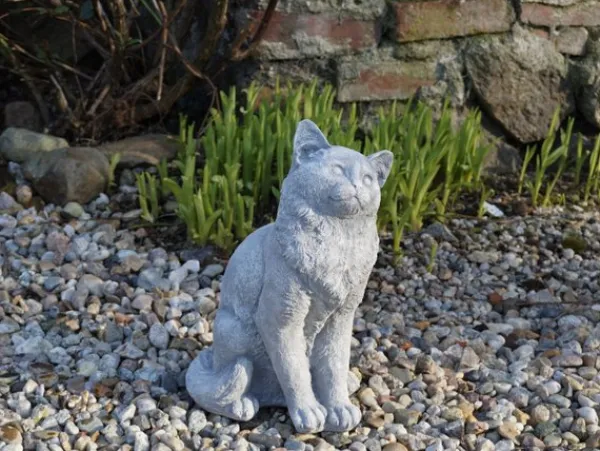 Gartendekoparadies Animaux-chat assis