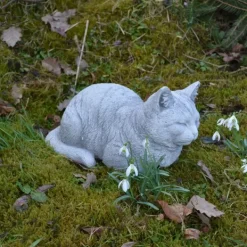Gartendekoparadies Animaux-chat couché