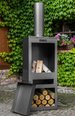 Gartendekoparadies Bols À Feu & Poêles De Jardin-Cheminée d'extérieur « ROSA »