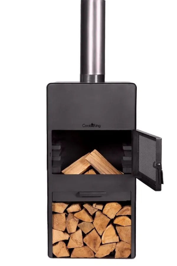Gartendekoparadies Bols À Feu & Poêles De Jardin-Cheminée d'extérieur «VENTO» avec le four