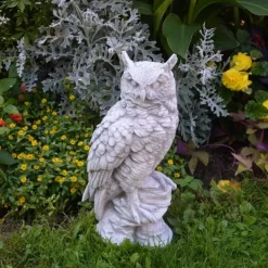 Gartendekoparadies Animaux-Chouette au plumage soigneusement dessiné