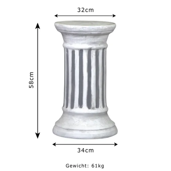 Gartendekoparadies Colonnes & Socles-colonne ronde