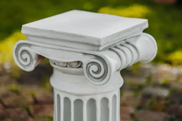 Gartendekoparadies Colonnes & Socles-Comme à Athènes : grande colonne ionique