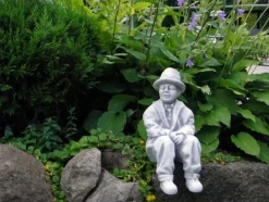 Gartendekoparadies Figures & Statues-Couple drôle méditant sur le banc