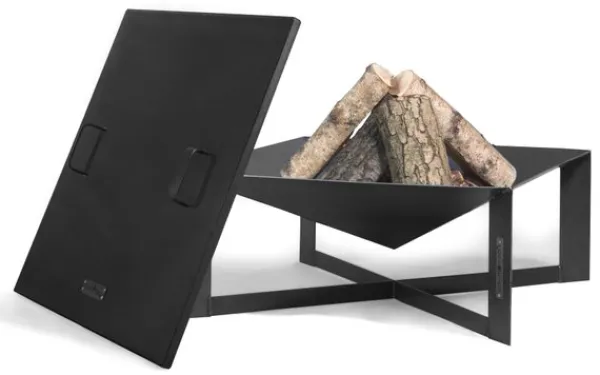 Gartendekoparadies Bols À Feu & Poêles De Jardin-Couvercle au bord profilé pour braséro 72,5x72,5 cm