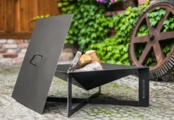 Gartendekoparadies Bols À Feu & Poêles De Jardin-Couvercle pour braséro 71,5x71,5 cm