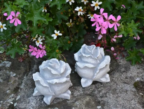 Gartendekoparadies Belle-Deux roses décoratives romantiques