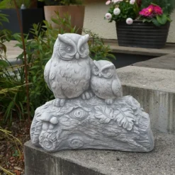 Gartendekoparadies Belle|Animaux-Drôle de couple de hiboux sur une branche